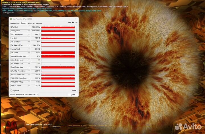 Видеокарта 3060m Laptop