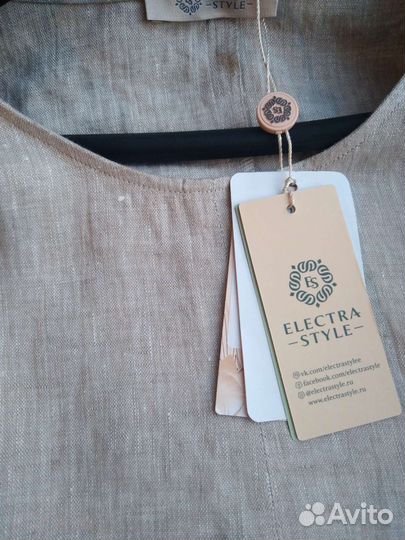 Платье лён 100 Беларусь Electrastyle