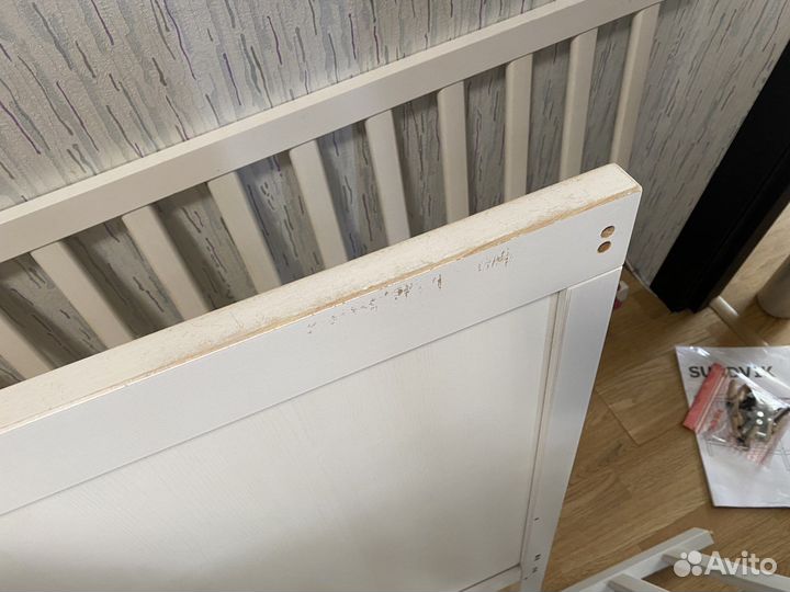 Кроватка детская Сундвик IKEA + матрас