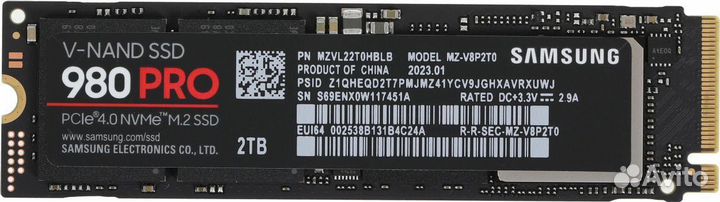 Samsung 980 pro Ssd m2 nvme 1tb