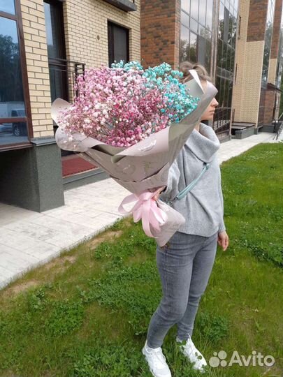 Букет цветов из гипсофилы, доставка