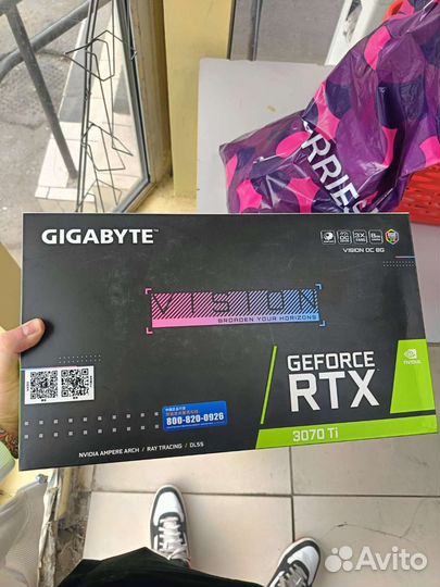 Видеокарта Gigabyte RTX 3070Ti vision OC 8G