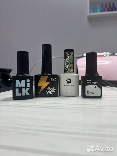 База для ногтей цветной набор