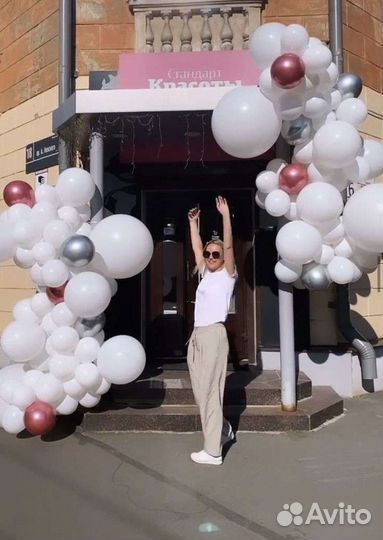 Оформление шарами входной группы