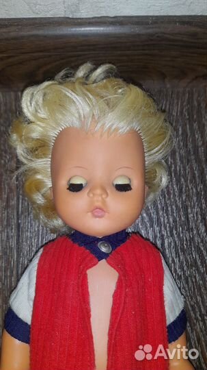 Кукла СССР резиновая с закрывающимися глазками
