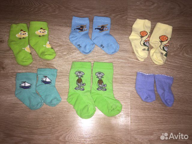 Носочки на новорожденного мальчика