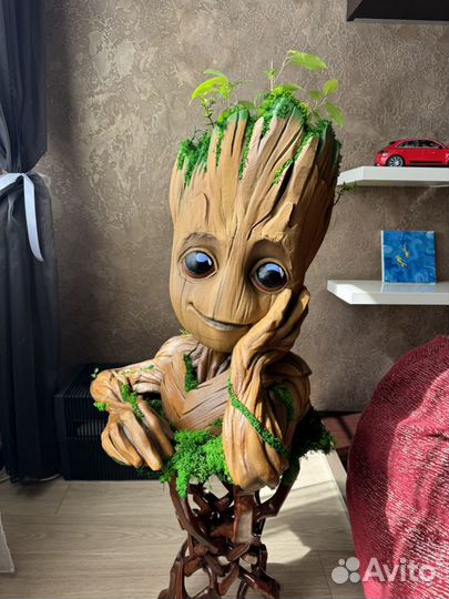 Кашпо для цветов напольное горшок Грут groot