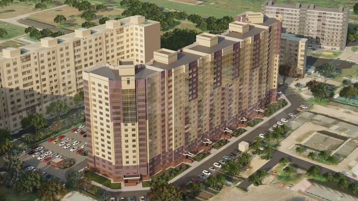 1-к. квартира, 45,2 м², 4/17 эт.