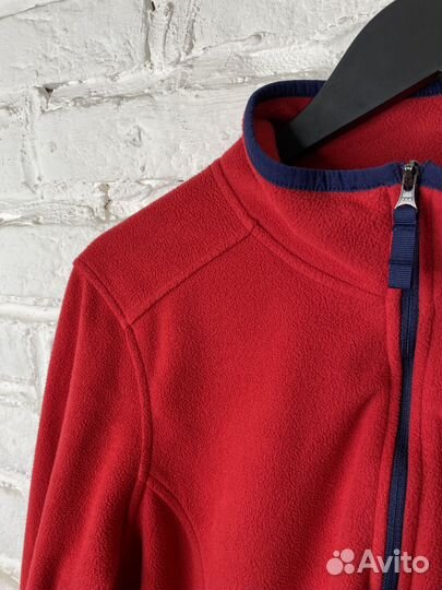 LL bean 1/3 ZIP fleece RED