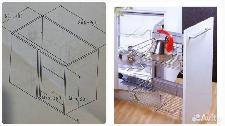 Кухонный (волшебный уголок в шкаф