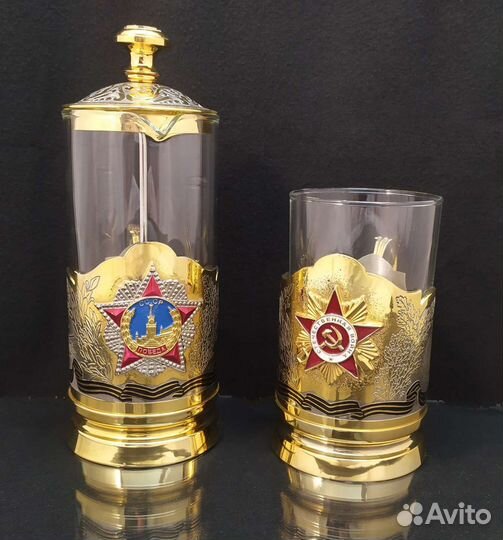 Френч пресс с подстаканником