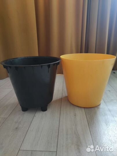 Цветочные горшки пластик