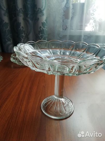 Ваза для фруктов на ножке СССР