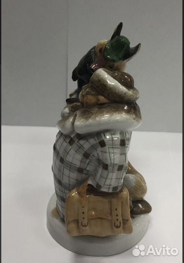 Лиса Алиса и кот Базилио (бобер) лфз Фарфор СССР