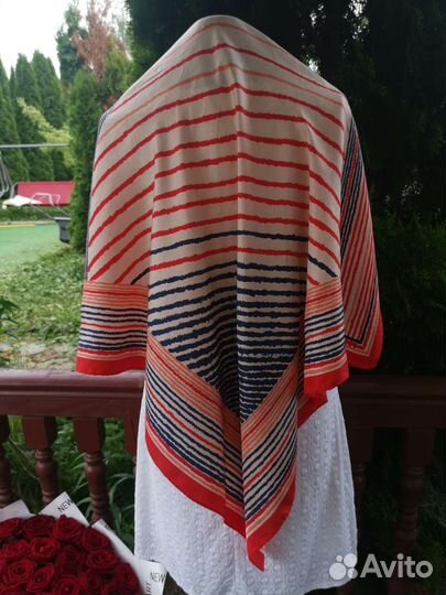 Винтажный шёлковый платок