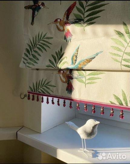 Римские шторы с принтами