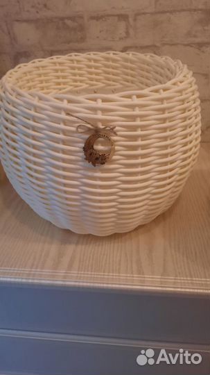 Кашпо из ротанга