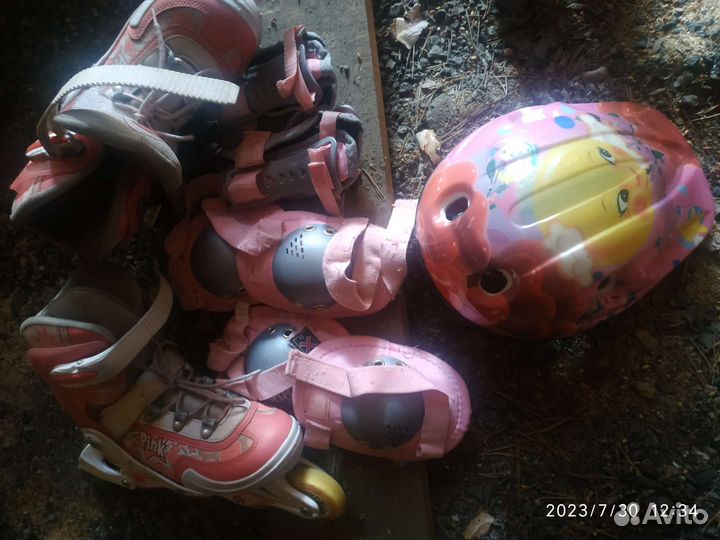 Детские ролики и защита