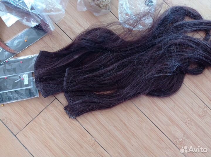 Канеколон, стразы на леске