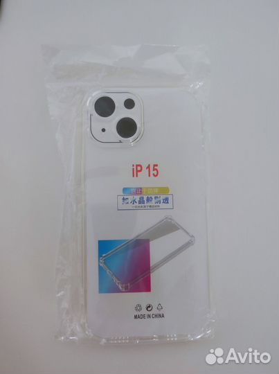 Чехол на iPhone 15 прозрачный