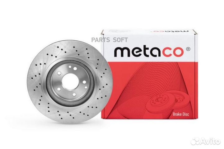 Metaco 3050-508 Диск тормозной передний вентилируемый