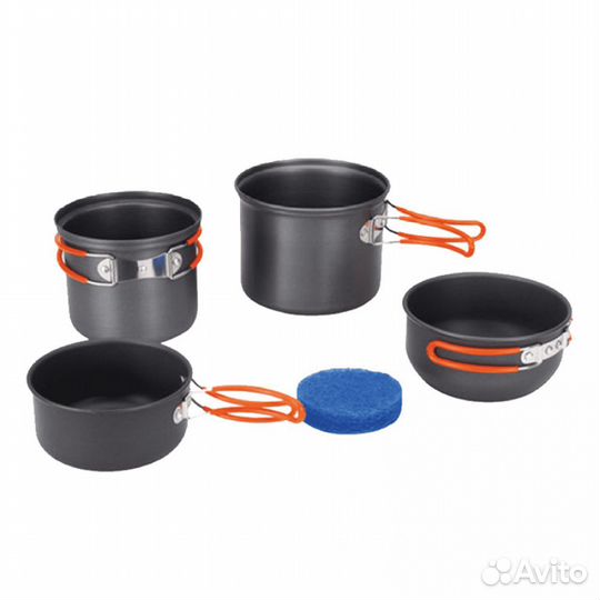 Набор посуды из анодированного алюминия Tramp TRC