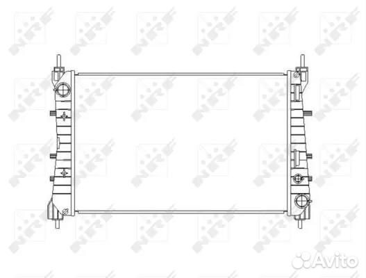 Радиатор системы охлаждения fiat Linea 1.3D 07