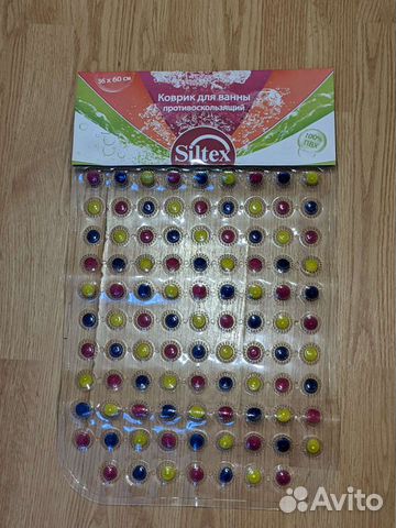 Коврик для ванной массажный противоскользящий