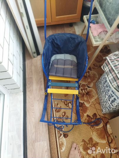 Детские санки + чехол