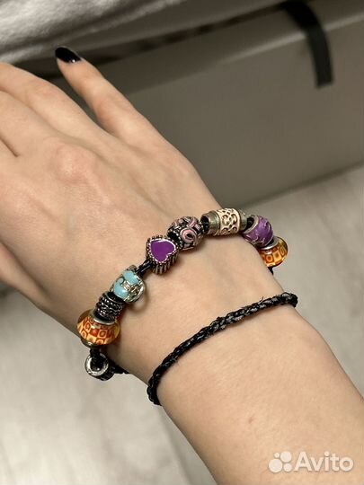 Браслет пандора с шармами