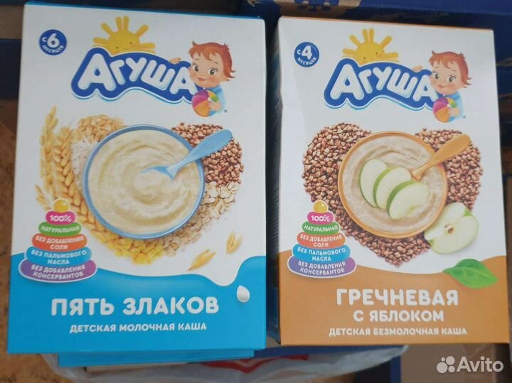 Каша агуша 5 злаков и гречневая