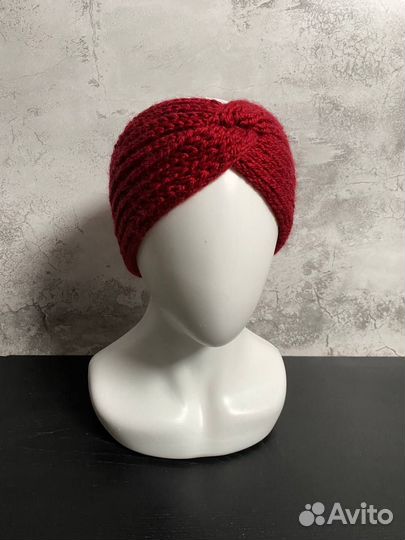 Повязка на голову вязаная