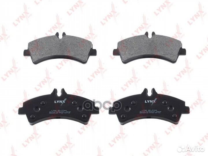 Колодки тормозные дисковые зад BD5344 lynxauto