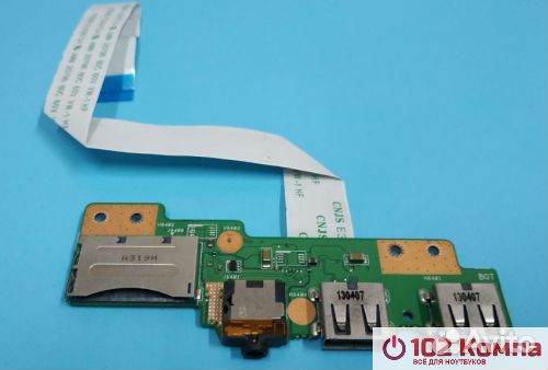 Плата с разъемами USB, Audio и картридером 69n0b7b