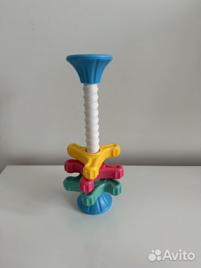 Пирамидка шестеренки погремушка