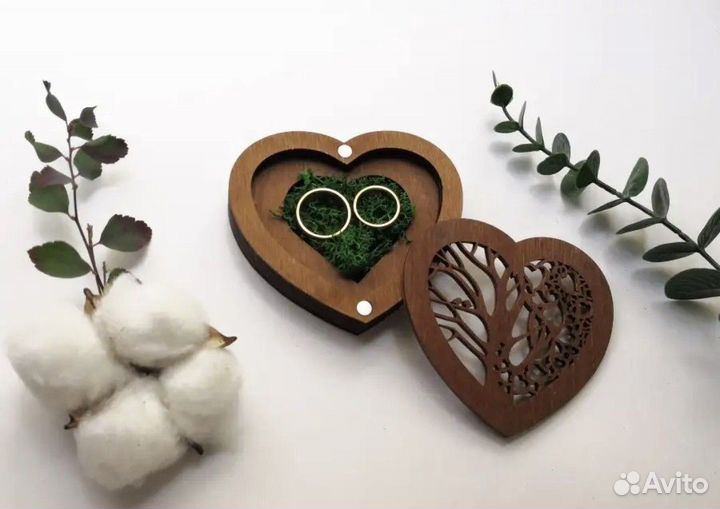 Шкатулка для колец и коробка для свадьбы