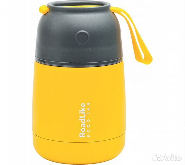Термос для еды RoadLike Jar 420мл, желтый
