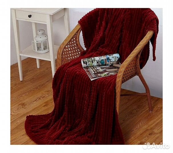 Плед GoodNight Велсофт Velvet 150х200, вишня