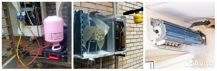 Чистка, заправка сплит-систем