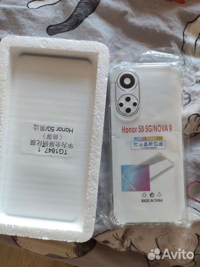 Чехол и стекло новые на honor 50