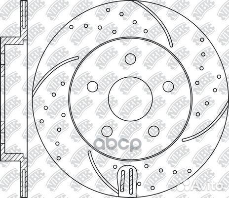 Диск тормозной перфорированный NiBK performance
