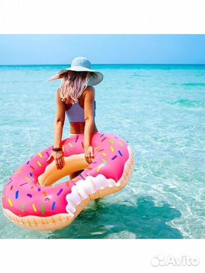 Надувной круг пончик