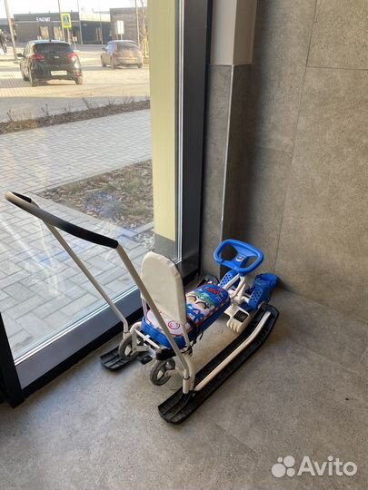 Снегокат с колесами