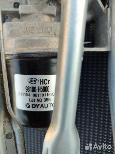 Трапеция дворников на hyundai solaris 2