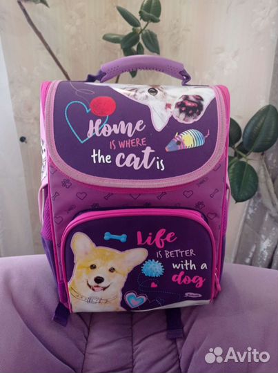 Рюкзак школьный для девочки бу