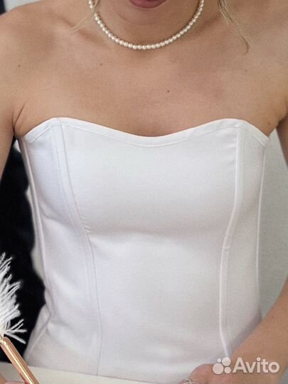 Корсет юбка белое
