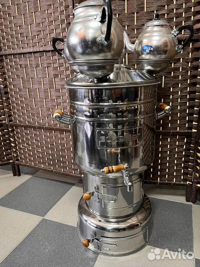 Дровяной самовар 12л