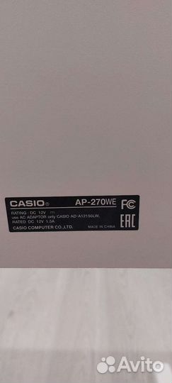 Цифровое пианино casio celviano 270