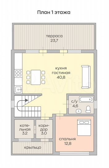Дом 150 м² на участке 11,1 сот.