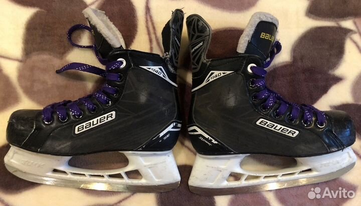 Детские хоккейные коньки, краги bauer supreme